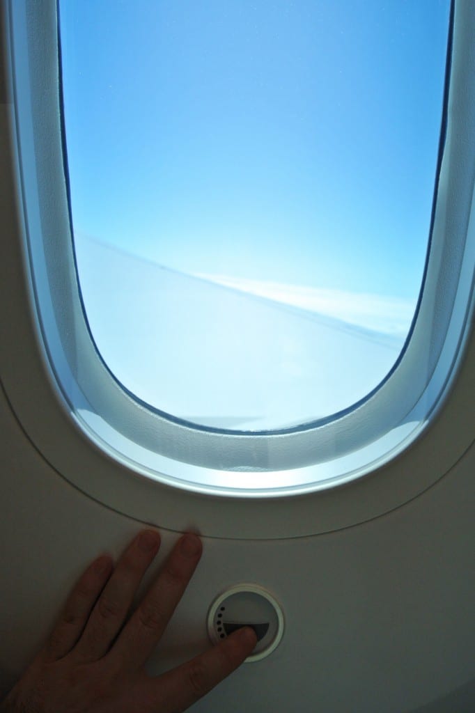 Dreamliner electro chromic shades