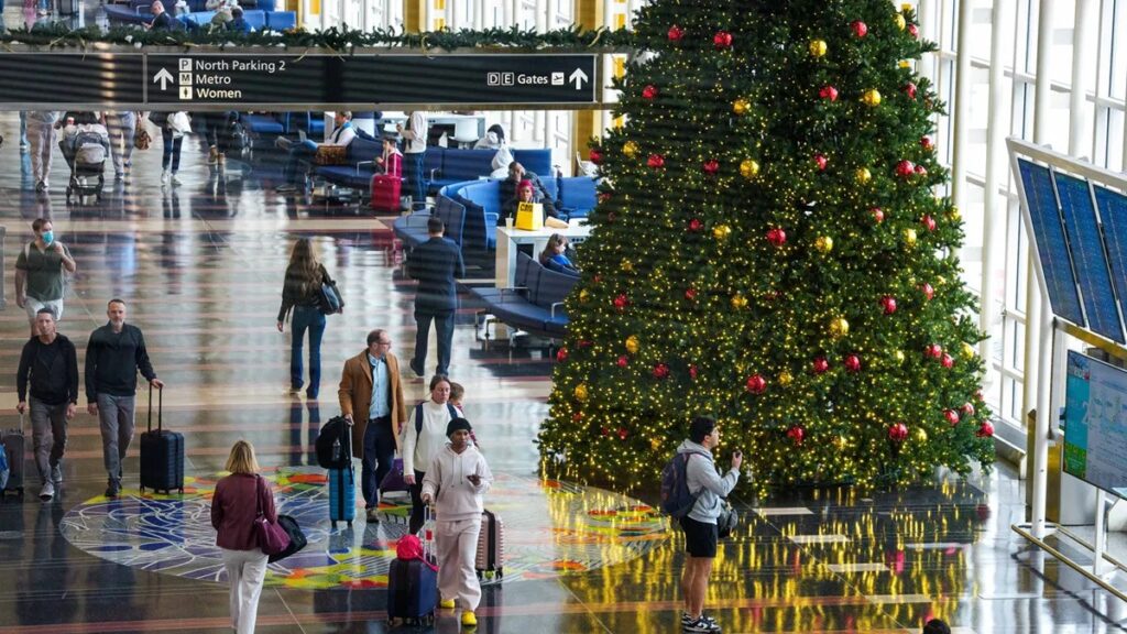 DC Airport at Christmas