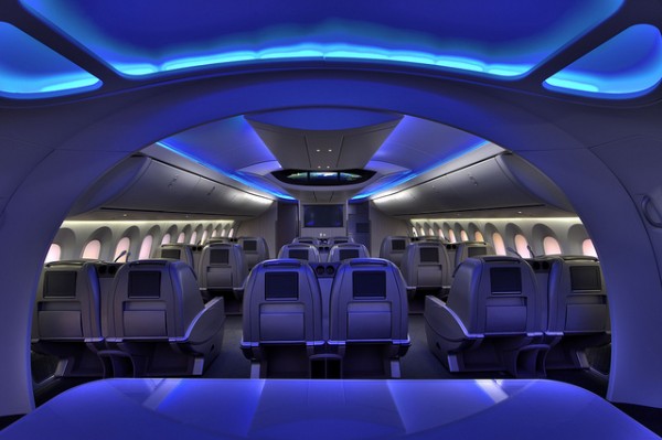 British Airways Dreamliner business class interior