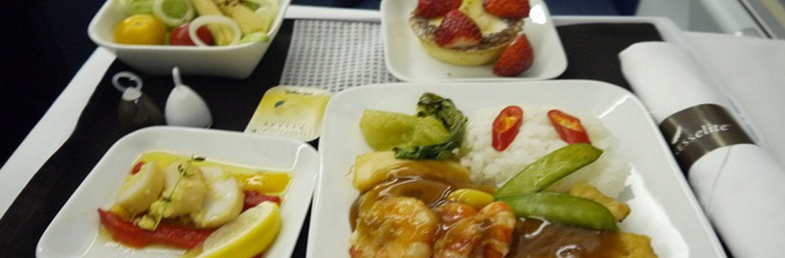 Delta Airlines Business Elite inflight meal