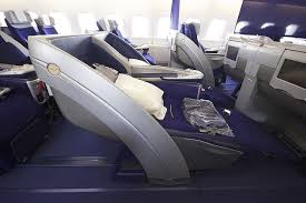 Lufthansa business class seat on A380