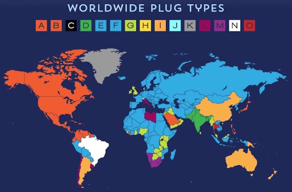 which countries use 3 pin plugs