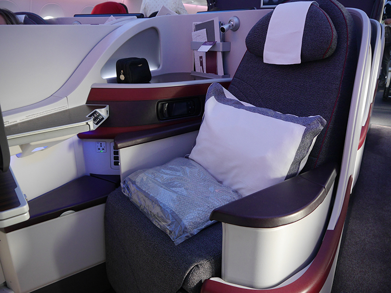 Qatar Airways A350 Business Class Seat