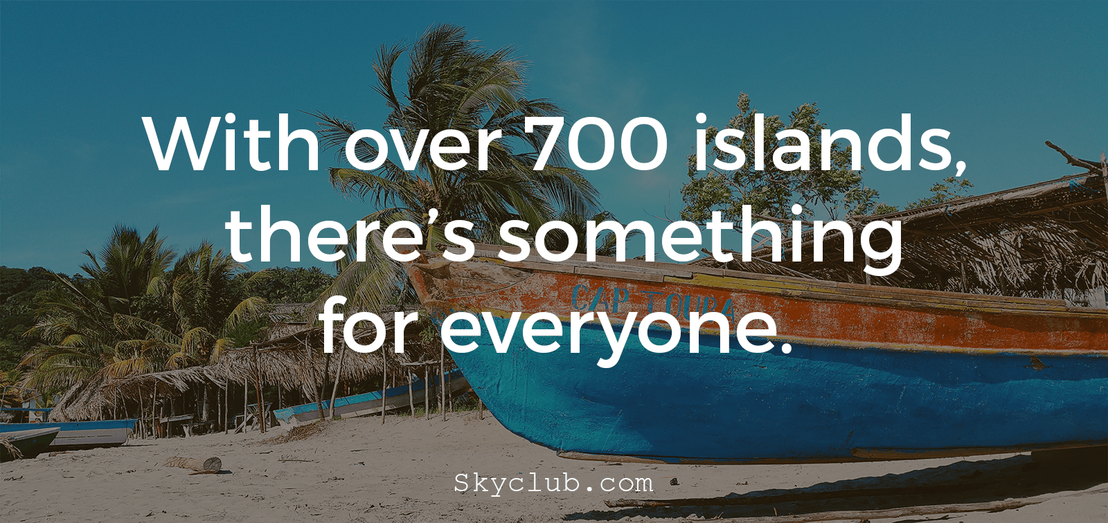 with over 700 islands