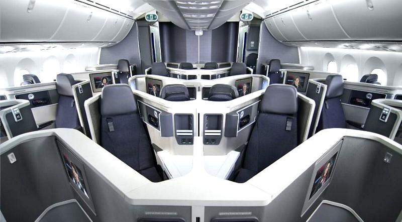 American Airlines Aircraft Types that Offer Business Class