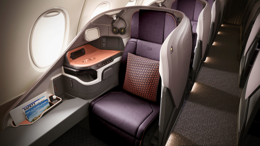 Singapore Airlines New A380 Business Class