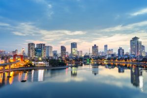 Business class flights to Hanoi, Landscape view of the city skyline